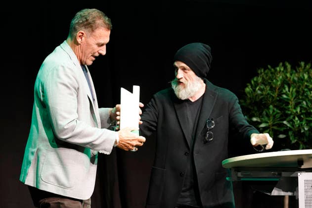 Ralf Moeller and Torsten Sträter at the 10th Recklinghäuser Hurz Comedy Award ceremony at the Ruhrfestspielhaus in Recklinghausen, September 21, 2026 Foto:xT.xSchröerx xFuturexImagex hurz_6938