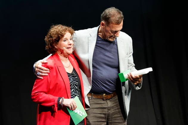 Steffi Neu and Ralf Moeller at the 10th Recklinghäuser Hurz Comedy Award ceremony at the Ruhrfestspielhaus in Recklinghausen, September 21, 2026 Foto:xT.xSchröerx xFuturexImagex hurz_6940