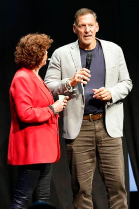 Steffi Neu and Ralf Moeller at the 10th Recklinghäuser Hurz Comedy Award ceremony at the Ruhrfestspielhaus in Recklinghausen, September 21, 2026 Foto:xT.xSchröerx xFuturexImagex hurz_6943