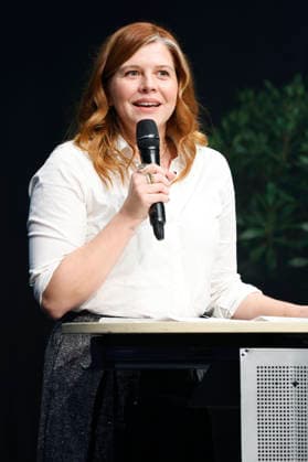 Laura Brümmer at the 10th Recklinghäuser Hurz Comedy Award ceremony at the Ruhrfestspielhaus in Recklinghausen, September 21, 2026 Foto:xT.xSchröerx xFuturexImagex hurz_6965