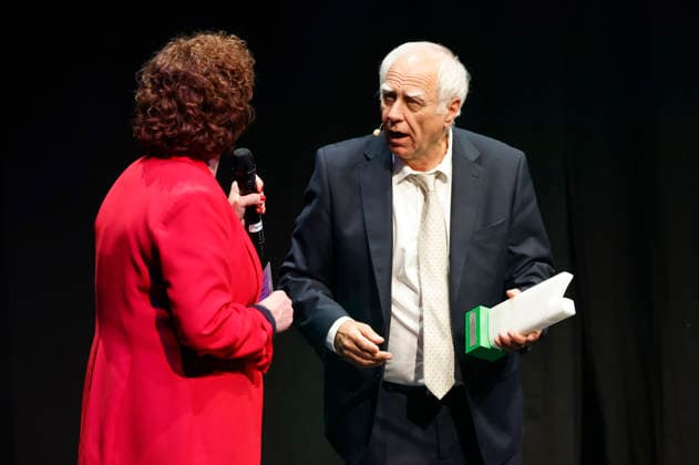 Steffi Neu and Bruno Jonas at the 10th Recklinghäuser Hurz Comedy Award ceremony at the Ruhrfestspielhaus in Recklinghausen, September 21, 2026 Foto:xT.xSchröerx xFuturexImagex hurz_6999