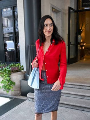 IPA88829441 - Milan, Milan Fashion Week 2026 Celebrities in the City Leaving Palazzo Parigi Pictured: Alexa Chung  Copyright: xManuelexMangiarottix xManuelexMangiarottix IPA88829441