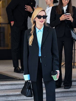 IPA88829501 - Milan, Milan Fashion Week 2026 celebrities in the city leaving Palazzo Parigi Pictured: Gaia Reposso  Copyright: xManuelexMangiarottix xManuelexMangiarottix IPA88829501