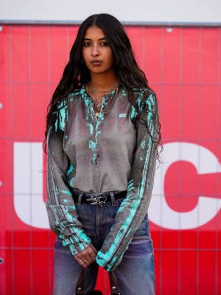 IPA88833121 - Milan, Milan Women™s Fashion Week Spring Summer 2027 - Diesel fashion show - guests - Pictured: Diya Joukani  Copyright: xRiccardoxGiordanox xRiccardoxGiordanox IPA88833121