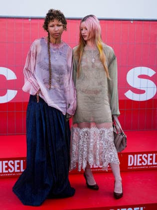 IPA88833501 - Milan, Milan Women™s Fashion Week Spring Summer 2027 - Diesel fashion show - guests - Pictured: Lava La Rue, Rhian Teasdale  Copyright: xRiccardoxGiordanox xRiccardoxGiordanox IPA88833501