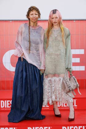 MFW Spring Summer 2027 Diesel Photocall MP MILAN, ITALY - SEPTEMBER 22: Lava La Rue, Rhian Teasdale attends the Diesel fashion show during Milan Fashion Week WOMEN S COLLECTION SPRING SUMMER 2027 on September 22, 2026 in Milan, Italy. Photo by Marco Piovanotto Abacapress.com Milan Italy  Copyright: xPiovanottoxMarco ABACAx