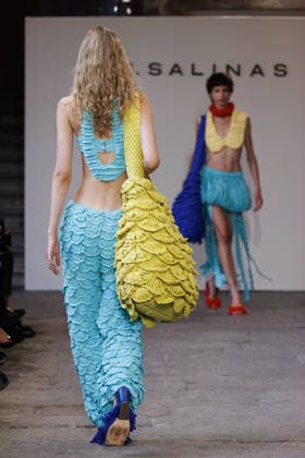 IPA88841757 - Milan, Milan Women™s Fashion Week Spring Summer 2027 - Women™s Fashion, Spring Summer 2027 - J. Salinas fashion show - runway - pictured: Models.  Copyright: xCinziaxCamelax xx IPA88841757