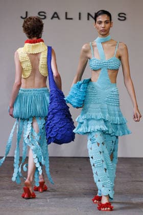 IPA88841802 - Milan, Milan Women™s Fashion Week Spring Summer 2027 - Women™s Fashion, Spring Summer 2027 - J. Salinas fashion show - runway - pictured: Models.  Copyright: xCinziaxCamelax xx IPA88841802