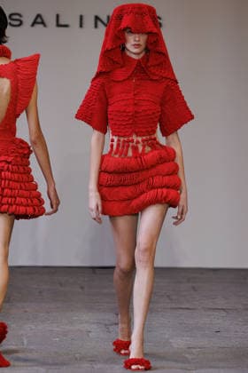 IPA88841970 - Milan, Milan Women™s Fashion Week Spring Summer 2027 - Women™s Fashion, Spring Summer 2027 - J. Salinas fashion show - runway - pictured: Model.  Copyright: xCinziaxCamelax xx IPA88841970