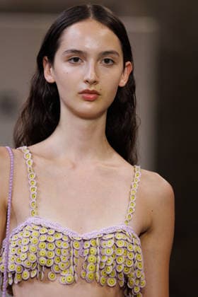 IPA88842444 - Milan, Milan Women™s Fashion Week Spring Summer 2027 - Women™s Fashion, Spring Summer 2027 - J. Salinas fashion show - runway - pictured: detail.  Copyright: xCinziaxCamelax xx IPA88842444