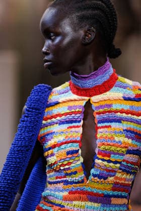 IPA88842775 - Milan, Milan Women™s Fashion Week Spring Summer 2027 - Women™s Fashion, Spring Summer 2027 - J. Salinas fashion show - runway - pictured: detail.  Copyright: xCinziaxCamelax xx IPA88842775