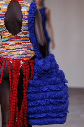 IPA88842788 - Milan, Milan Women™s Fashion Week Spring Summer 2027 - Women™s Fashion, Spring Summer 2027 - J. Salinas fashion show - runway - pictured: detail.  Copyright: xCinziaxCamelax xx IPA88842788