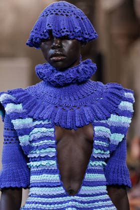 IPA88843122 - Milan, Milan Women™s Fashion Week Spring Summer 2027 - Women™s Fashion, Spring Summer 2027 - J. Salinas fashion show - runway - pictured: Model.  Copyright: xCinziaxCamelax xx IPA88843122