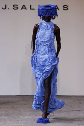 IPA88843059 - Milan, Milan Women™s Fashion Week Spring Summer 2027 - Women™s Fashion, Spring Summer 2027 - J. Salinas fashion show - runway - pictured: Model.  Copyright: xCinziaxCamelax xx IPA88843059