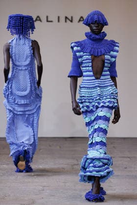 IPA88843118 - Milan, Milan Women™s Fashion Week Spring Summer 2027 - Women™s Fashion, Spring Summer 2027 - J. Salinas fashion show - runway - pictured: Model.  Copyright: xCinziaxCamelax xx IPA88843118