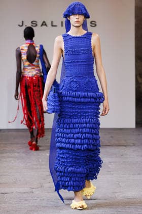 IPA88842812 - Milan, Milan Women™s Fashion Week Spring Summer 2027 - Women™s Fashion, Spring Summer 2027 - J. Salinas fashion show - runway - pictured: Model.  Copyright: xCinziaxCamelax xx IPA88842812