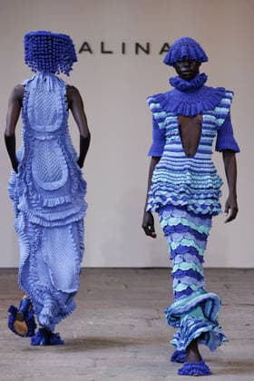 IPA88843115 - Milan, Milan Women™s Fashion Week Spring Summer 2027 - Women™s Fashion, Spring Summer 2027 - J. Salinas fashion show - runway - pictured: Model.  Copyright: xCinziaxCamelax xx IPA88843115