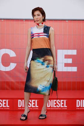 MFW Spring Summer 2027 Diesel Photocall MP MILAN, ITALY - SEPTEMBER 22: Molly Chiang attends the Diesel fashion show during Milan Fashion Week WOMEN S COLLECTION SPRING SUMMER 2027 on September 22, 2026 in Milan, Italy. Photo by Marco Piovanotto Abacapress.com Milan Italy  Copyright: xPiovanottoxMarco ABACAx