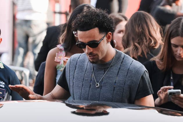 IPA88850004 - Milan, Arrivals at the Diesel fashion show during Milan Fashion Week Women s Collection Spring Summer 2027 - Women s Fashion, Spring Summer 2027. Pictured: Curtis Jones  Copyright: xAlessandroxBremecx xx IPA88850004