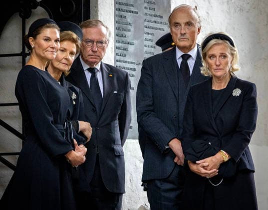 23-09-2026 Norway Funeral of Princess Astrid at the Ris Church in Oslo. Princess Victoria and Princess Astrid and Prince Lorenz Â  Copyright: xPPEx