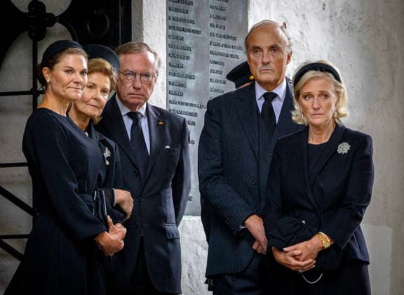 23-09-2026 Norway Funeral of Princess Astrid at the Ris Church in Oslo. Princess Victoria and Princess Astrid and Prince Lorenz Â  Copyright: xPPEx