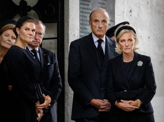 23-09-2026 Norway Funeral of Princess Astrid at the Ris Church in Oslo. Princess Victoria and Princess Astrid and Prince Lorenz Â  Copyright: xPPEx