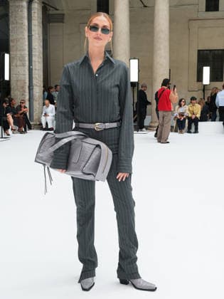 IPA88951394 - Milan, Milan Women™s Fashion Week Spring Summer 2027 - Women™s Fashion, Spring Summer 2027 - SPORTMAX fashion show - guests pictured: Chiara Ferragni  Copyright: xRiccardoxGiordanox xRiccardoxGiordanox IPA88951394