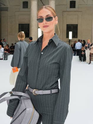 IPA88951398 - Milan, Milan Women™s Fashion Week Spring Summer 2027 - Women™s Fashion, Spring Summer 2027 - SPORTMAX fashion show - guests pictured: Chiara Ferragni  Copyright: xRiccardoxGiordanox xRiccardoxGiordanox IPA88951398