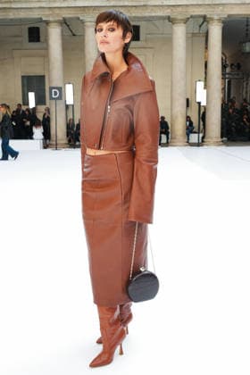 IPA88951473 - Milan, Milan Women™s Fashion Week Spring Summer 2027 - Women™s Fashion, Spring Summer 2027 - SPORTMAX fashion show - guests pictured: IRINA KRO  Copyright: xRiccardoxGiordanox xRiccardoxGiordanox IPA88951473