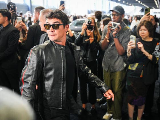 IPA88956752 - Milan, Milan Women™s Fashion Week Spring Summer 2027 - Women™s Fashion, Spring Summer 2027 - GUCCI fashion show - guests pictured: Riccardo Scamarcio  Copyright: xRiccardoxGiordanox xRiccardoxGiordanox IPA88956752