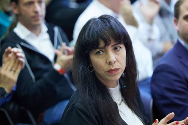 State Party Convention of Die Linke ** FOR EDITORIAL PURPOSES ONLY ** EDITORIAL USE ONLY ** p Elif Eralp, Die Linke’s top candidate for the House of Representatives election, attends her party’s state convention. Germany, Berlin. Copyright JörgxCarstensen Copyright: JörgxCarstensen doc87r9hhdcdw315oogokxq ,EDITORIAL USE ONLY Copyright: JörgxCarstensen