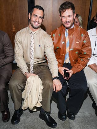 IPA88962222 - Milan, Milan Women™s Fashion Week Spring Summer 2027 - Women™s Fashion, Spring Summer 2027 - Elisabetta Franchi fashion show - guests pictured: Paolo Stella, Jean Georges D Orazio.  Copyright: xRiccardoxGiordanox xRiccardoxGiordanox IPA88962222