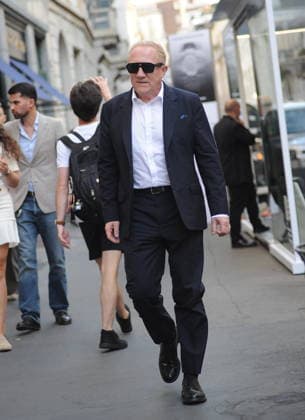 RECORD DATE NOT STATED IPA88963021 - Milan—photo by Mimmo Carriero—After the Gucci fashion show, François Henry Pinault arrives downtown and heads to his hotel  Copyright: xx xx IPA88963021