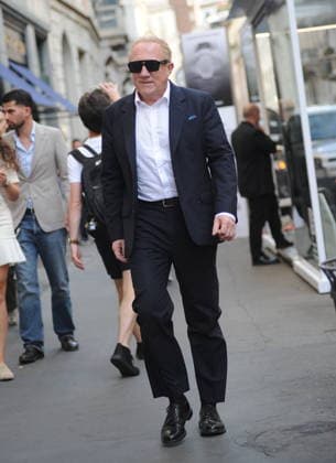 RECORD DATE NOT STATED IPA88963022 - Milan—photo by Mimmo Carriero—After the Gucci fashion show, François Henry Pinault arrives downtown and heads to his hotel  Copyright: xx xx IPA88963022