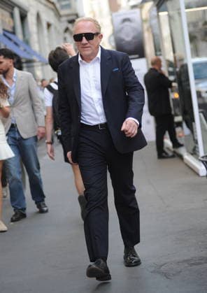 RECORD DATE NOT STATED IPA88963023 - Milan—photo by Mimmo Carriero—After the Gucci fashion show, François Henry Pinault arrives downtown and heads to his hotel  Copyright: xx xx IPA88963023