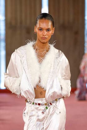 Blumarine Ready-to-Wear Spring Summer 2027 Fashion Show at Milan Fashion Week, on September 25, 2026, Bestimage, Milan, Italy  Copyright: xAgencex xBestimagexAgencex xBestimagex