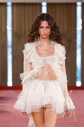 Blumarine Ready-to-Wear Spring Summer 2027 Fashion Show at Milan Fashion Week, on September 25, 2026, Bestimage, Milan, Italy  Copyright: xAgencex xBestimagexAgencex xBestimagex