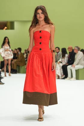 IPA88969513 - Milan, Milan Women™s Fashion Week Spring Summer 2027 - Women™s Fashion, Spring Summer 2027 - Luisa Spagnoli fashion show - runway Pictured: models  Copyright: xRiccardoxGIordanox xRiccardoxGiordano IPAx IPA88969513