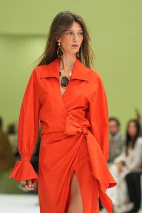IPA88969534 - Milan, Milan Women™s Fashion Week Spring Summer 2027 - Women™s Fashion, Spring Summer 2027 - Luisa Spagnoli fashion show - runway Pictured: models  Copyright: xRiccardoxGIordanox xRiccardoxGiordano IPAx IPA88969534