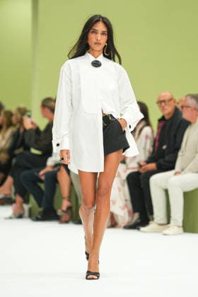 IPA88969706 - Milan, Milan Women™s Fashion Week Spring Summer 2027 - Women™s Fashion, Spring Summer 2027 - Luisa Spagnoli fashion show - runway Pictured: models  Copyright: xRiccardoxGIordanox xRiccardoxGiordano IPAx IPA88969706