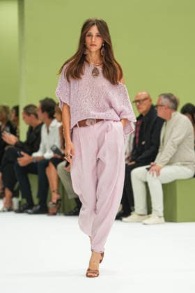 IPA88969520 - Milan, Milan Women™s Fashion Week Spring Summer 2027 - Women™s Fashion, Spring Summer 2027 - Luisa Spagnoli fashion show - runway Pictured: models  Copyright: xRiccardoxGIordanox xRiccardoxGiordano IPAx IPA88969520