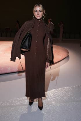 IPA88970400 - Milan, Milan Women™s Fashion Week Spring Summer 2027 - Women™s Fashion, Spring Summer 2027 - Luisa Spagnoli fashion show - front row pictured: guest  Copyright: xRiccardoxGIordanox xRiccardoxGiordano IPAx IPA88970400