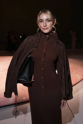 IPA88970404 - Milan, Milan Women™s Fashion Week Spring Summer 2027 - Women™s Fashion, Spring Summer 2027 - Luisa Spagnoli fashion show - front row Pictured: guest  Copyright: xRiccardoxGIordanox xRiccardoxGiordano IPAx IPA88970404