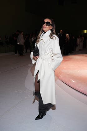 IPA88970525 - Milan, Milan Women™s Fashion Week Spring Summer 2027 - Women™s Fashion, Spring Summer 2027 - Luisa Spagnoli fashion show - front row in the photo: guest  Copyright: xRiccardoxGIordanox xRiccardoxGiordano IPAx IPA88970525