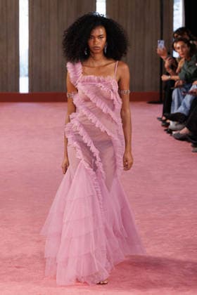 IPA88975289 - Milan, Milan Women™s Fashion Week Spring Summer 2027 - Women™s Fashion, Spring Summer 2027 - Blumarine fashion show - guests - Pictured: model  Copyright: xCinziaxCamelax xx IPA88975289