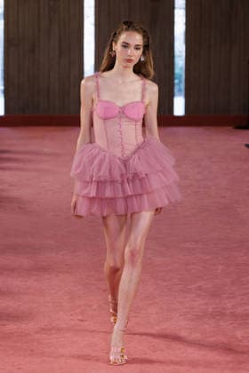 IPA88975297 - Milan, Milan Women™s Fashion Week Spring Summer 2027 - Women™s Fashion, Spring Summer 2027 - Blumarine fashion show - guests - Pictured: model  Copyright: xCinziaxCamelax xx IPA88975297