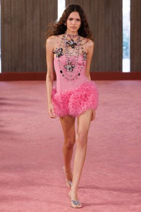 IPA88975254 - Milan, Milan Women™s Fashion Week Spring Summer 2027 - Women™s Fashion, Spring Summer 2027 - Blumarine fashion show - guests - Pictured: model  Copyright: xCinziaxCamelax xx IPA88975254