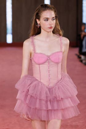 IPA88975303 - Milan, Milan Women™s Fashion Week Spring Summer 2027 - Women™s Fashion, Spring Summer 2027 - Blumarine fashion show - guests - Pictured: model  Copyright: xCinziaxCamelax xx IPA88975303
