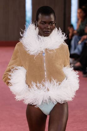 IPA88975321 - Milan, Milan Women™s Fashion Week Spring Summer 2027 - Women™s Fashion, Spring Summer 2027 - Blumarine fashion show - guests - Pictured: model  Copyright: xCinziaxCamelax xx IPA88975321