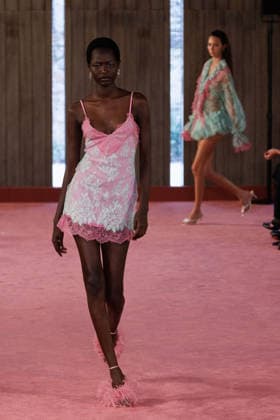 IPA88975508 - Milan, Milan Women™s Fashion Week Spring Summer 2027 - Women™s Fashion, Spring Summer 2027 - Blumarine fashion show - guests - Pictured: model  Copyright: xCinziaxCamelax xx IPA88975508
